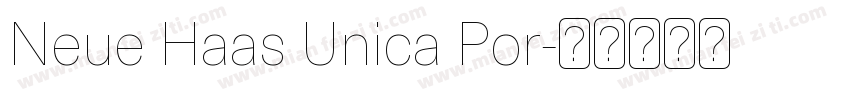 Neue Haas Unica Por字体转换